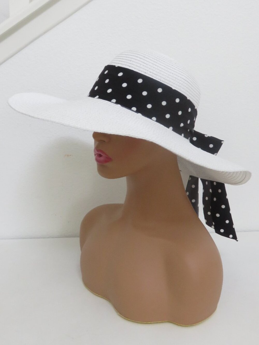 Orchid Love Black n White wide brimmed sunhat